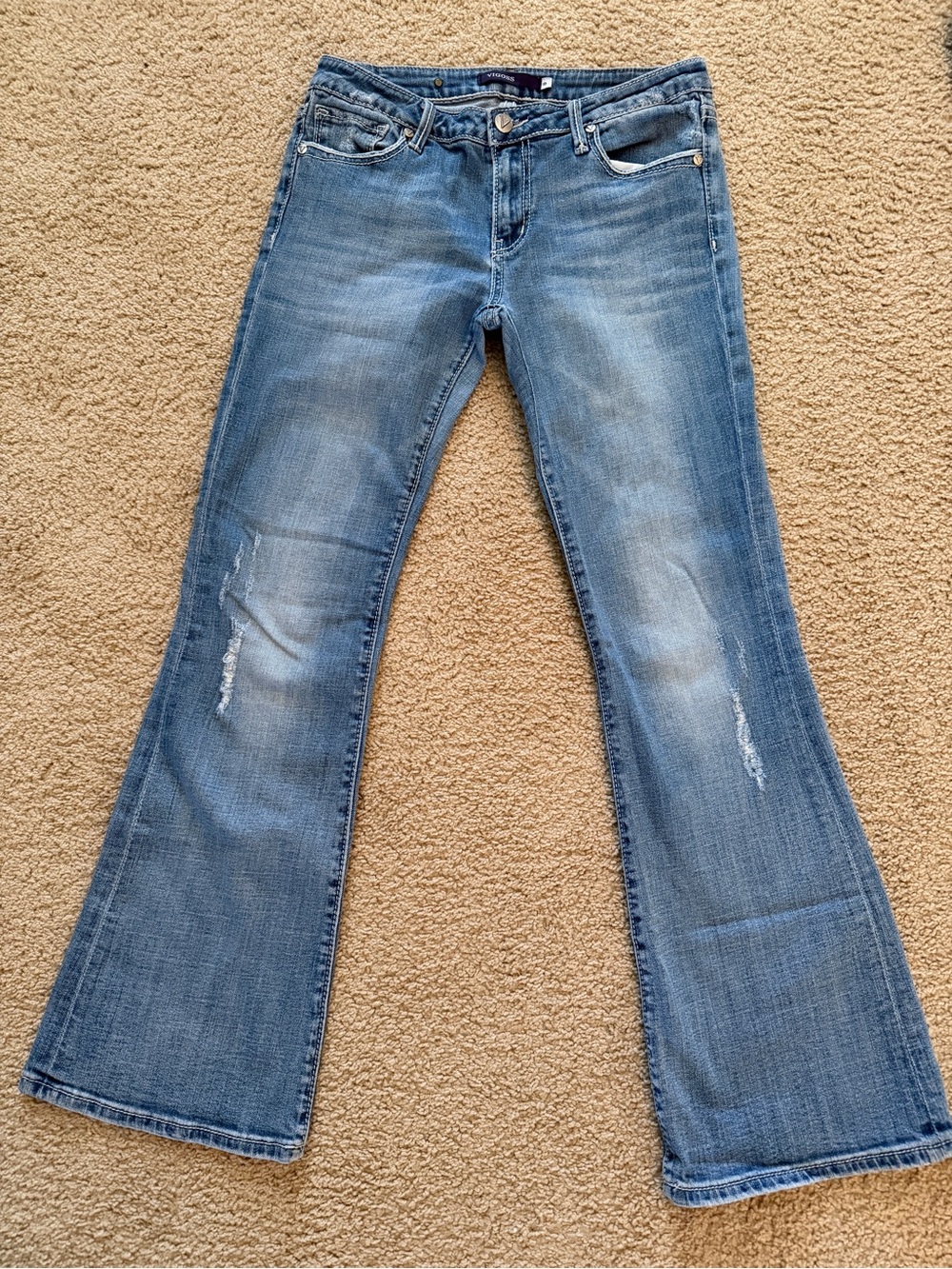 VIGOSS Boot Cut Jeans in Blue Waist 8